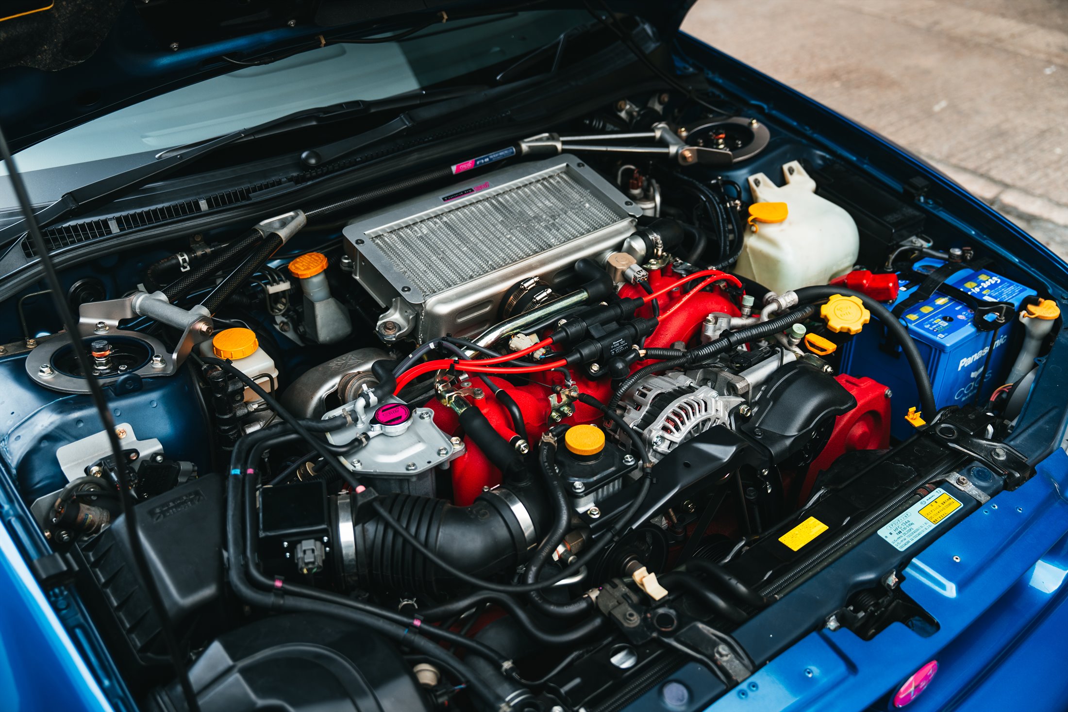 Subaru Impreza 22B STi turbocharged boxer engine