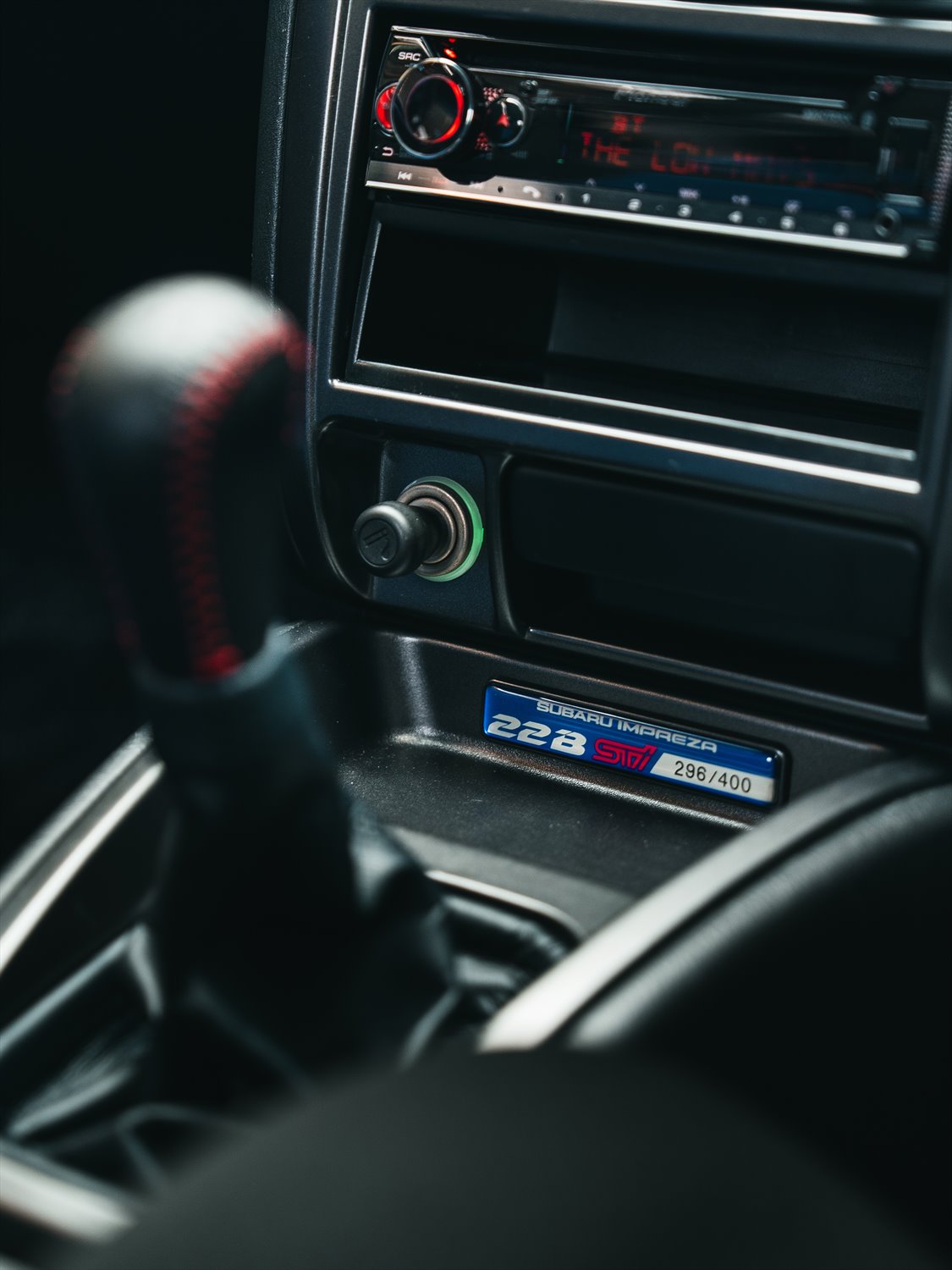 Numbered Subaru Impreza 22B STi production plaque