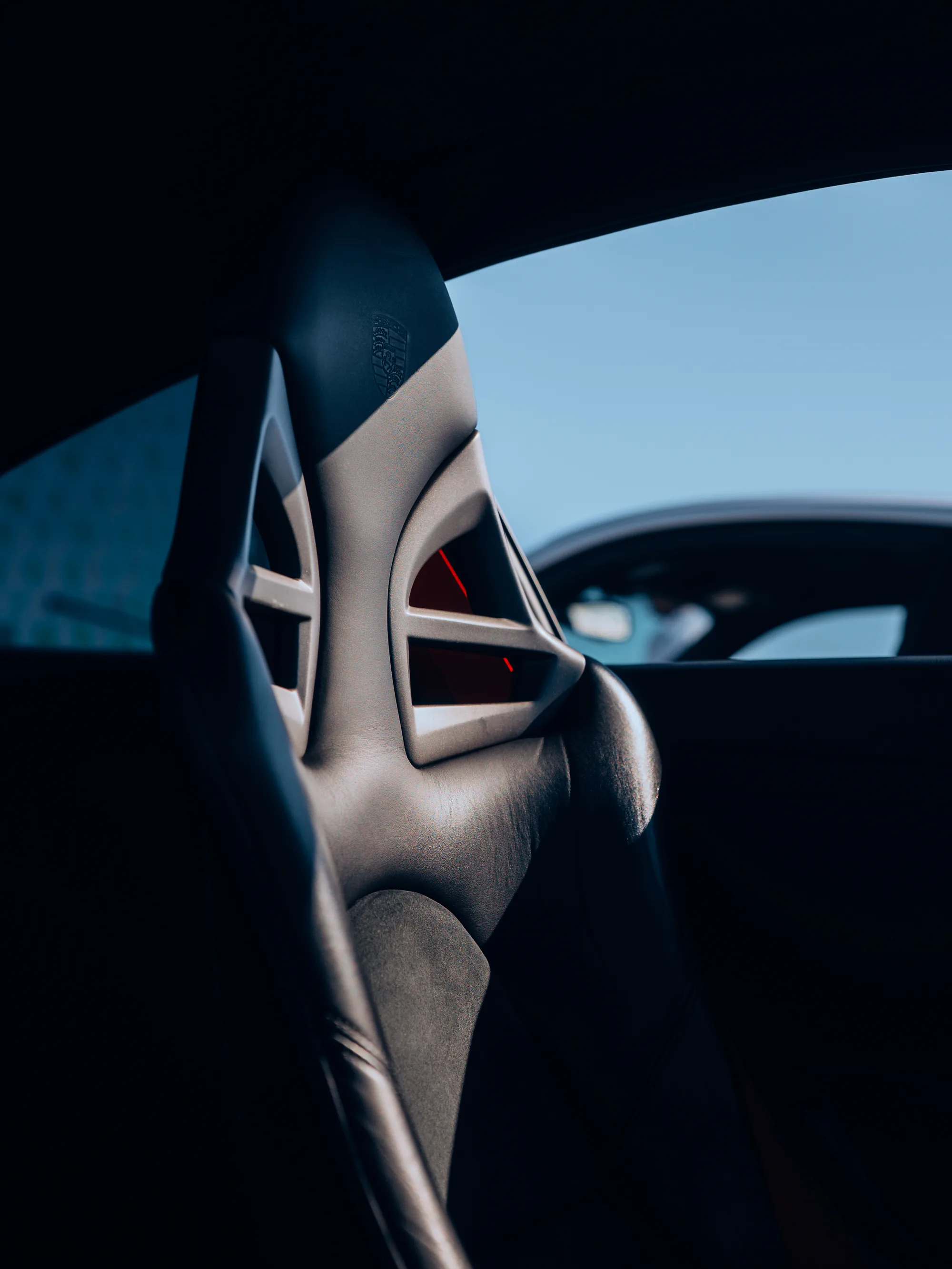Porsche 911 GT3 sport seat detail