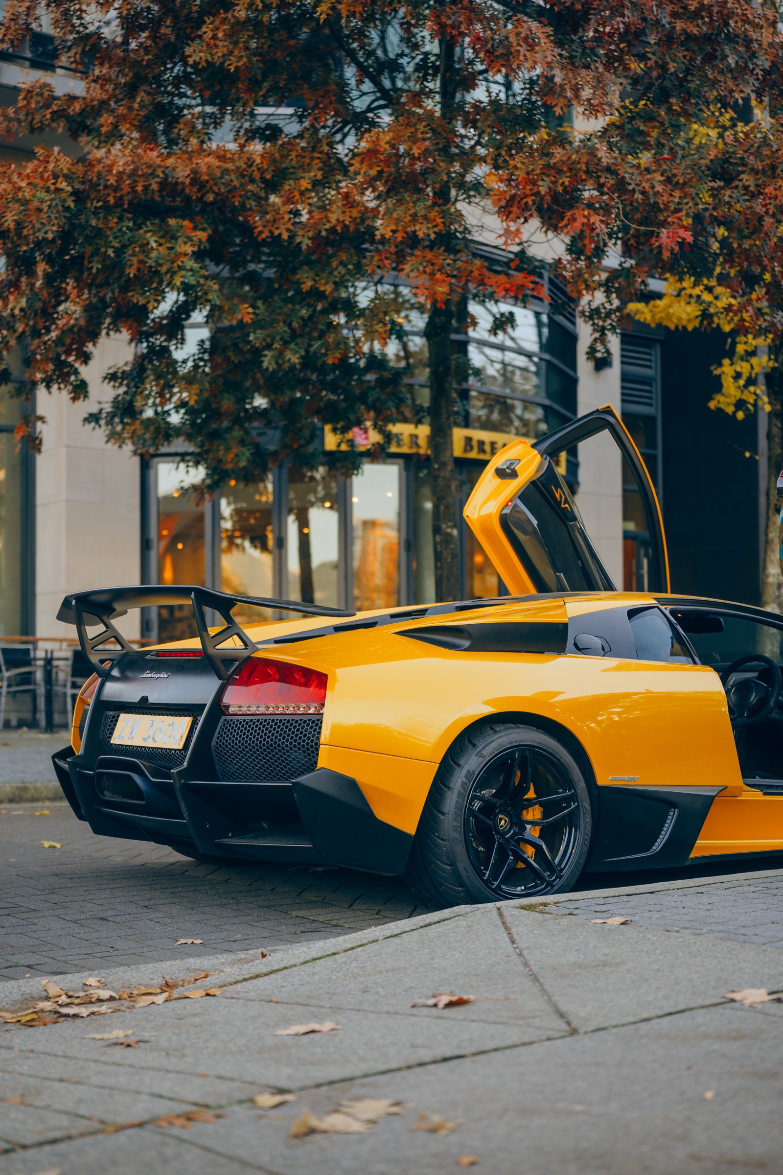 Murciélago SuperVeloce photographed after arriving in Canada